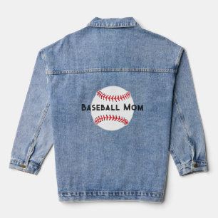Veste Denim Design de base-ball
