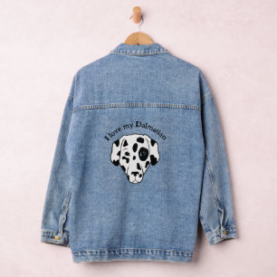 Veste Denim Design de Chien Dalmatien
