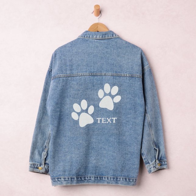 Veste Denim Design Empreinte de patte (Hangar)