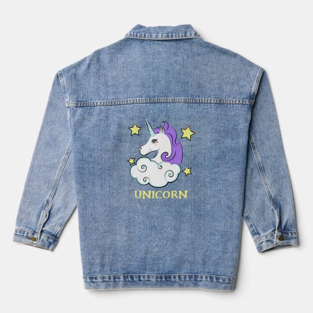 Veste Denim Design Unicorn (Verso)