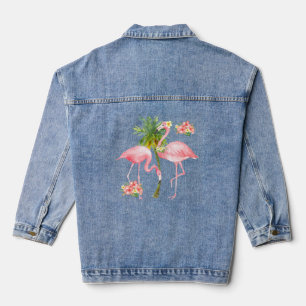 Veste Denim Femme Flamant rose