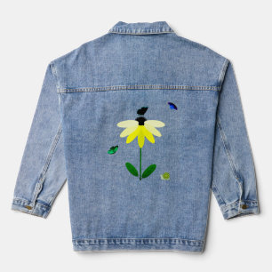 Veste Denim Flower and Butflies