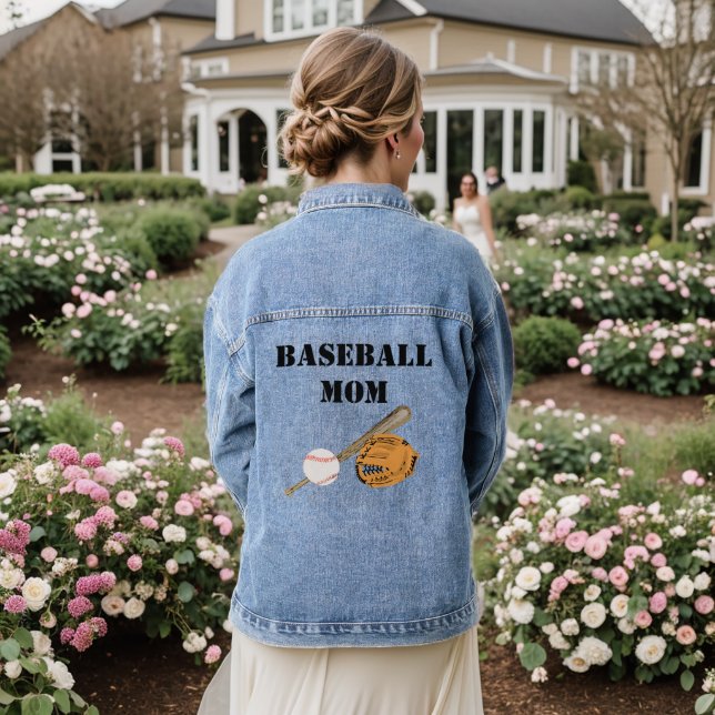 Veste Denim Maman de baseball (Mariage Retour)