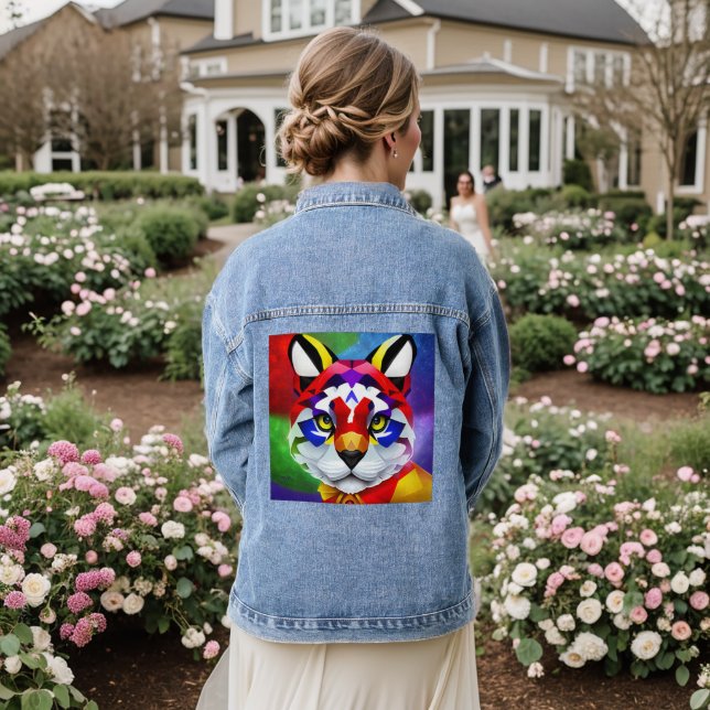 Veste denim pour femmes de chats d'Alexander (Mariage Retour)