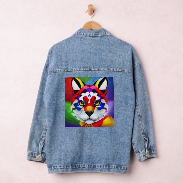 Veste denim pour femmes de chats d'Alexander (Hangar)