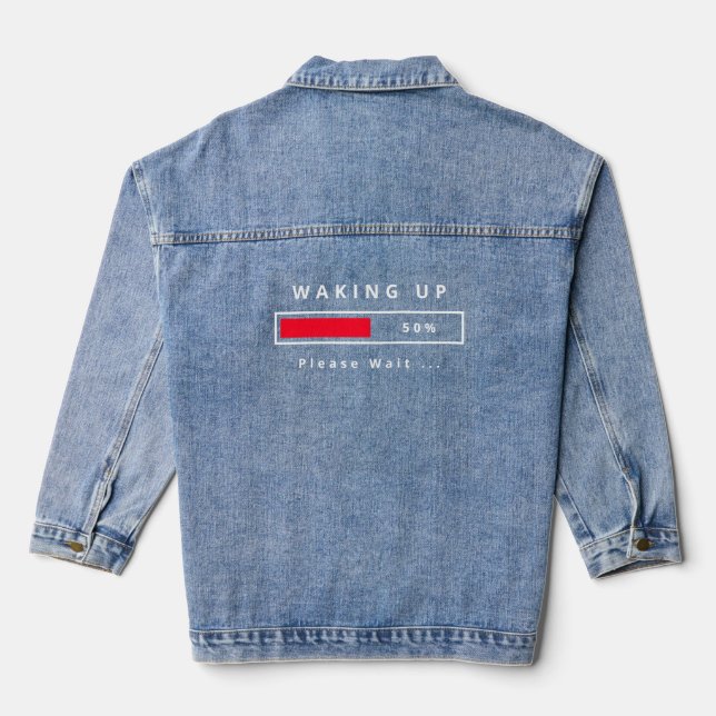 Veste Denim Waking Text (Verso)