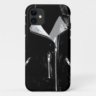 Veste en cuir blanc iPhone 5 coque