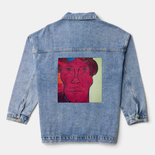 Veste en denim d'art multiracial