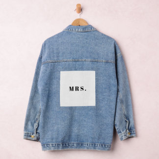 Veste en denim de mariage