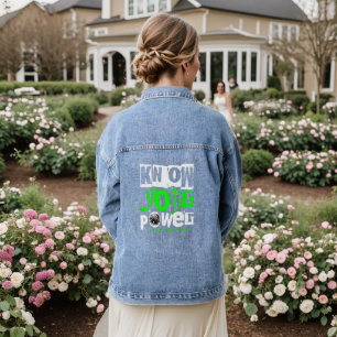 Veste en denim pour femmes Know Your Power : Empow
