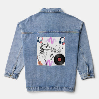 Veste en denim Sound Wave Music | Musique élégante
