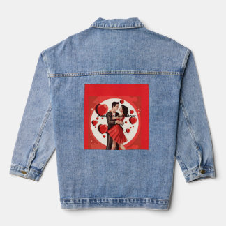 Veste en jean avec design romantique