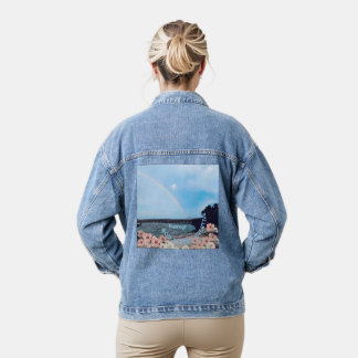 Veste en jean "Dieu est très créatif"