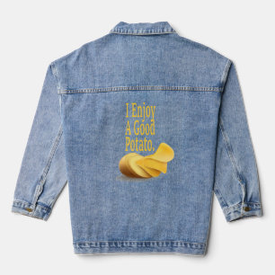 Veste en jean drôle pour amateur de nourriture de