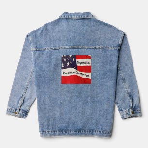 Veste en jean Flag Warriors