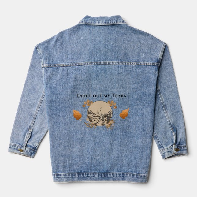 Veste en jean Larmes asséchées (Verso)