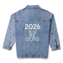Veste en jean motivante – 2026 sera à nous