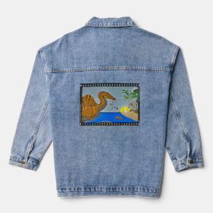 Veste en jean pour femme Bobine de film Spinosauru