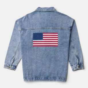Veste en jean pour femmes, drapeau USA ( Jacket)