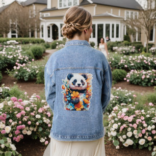 Veste Floral Panda Denim