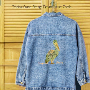 Veste Tropical Crane-Orange Denim