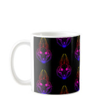 Vestons Synthwave Crâne Coffee Mug