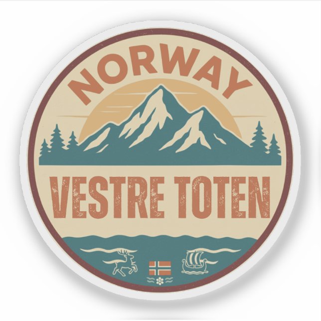 Vestre Toten, Norge Norway (Front)