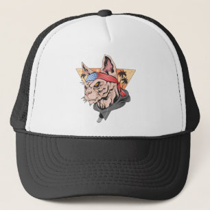 Vet Cat Palm Trees  Trucker Hat