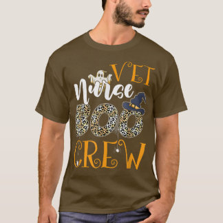 VET Nurse Boo Crew Spooky Halloween Boo Ghost Cost T-Shirt