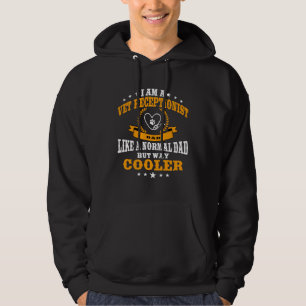 Vet Receptionist Dad Outfit For Men Hoodie
