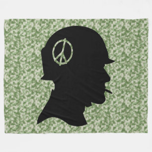 Vet Silhouette Camo Fleece Blanket