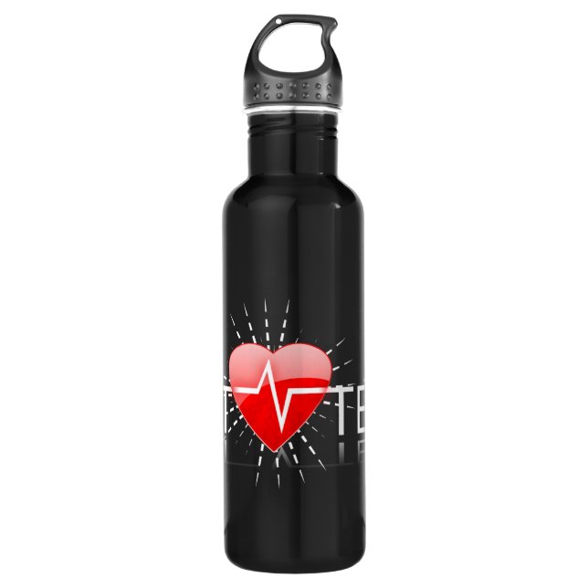 vet tech aluminum 710 ml water bottle (Front)