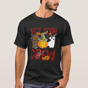 Vet Tech Boo Crew Halloween Veterinarian Match T-Shirt