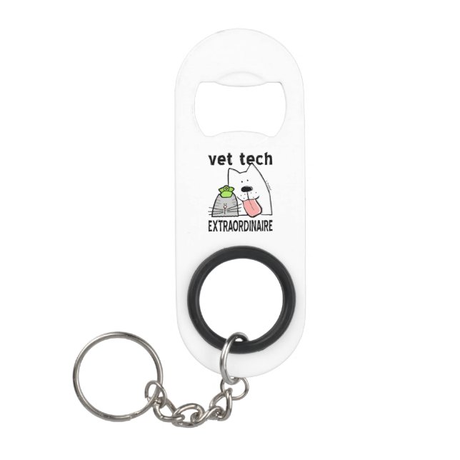 Vet Tech Extraordinaire Mini Bottle Opener (Front)