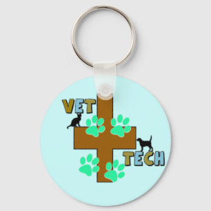 Vet Tech Gift Keychain