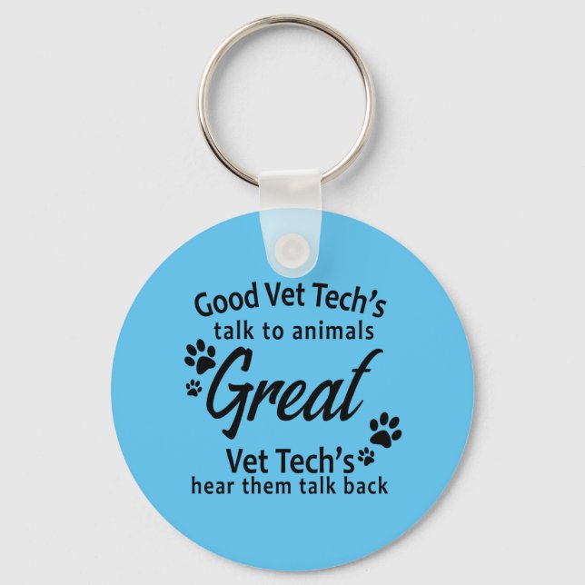 Vet Tech Keychain Gift (Front)