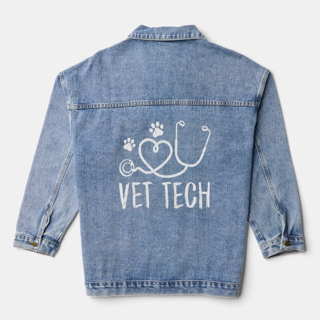 Vet Tech Love Animaux Empreinte de patte Vettechli (Verso)
