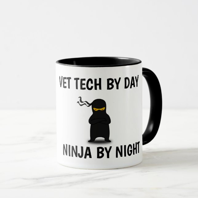 VET TECH NINJA COFFEE MUGS (Front Right)