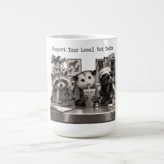Vet Tech Raccoon Opossum Skunk Coffee Humour Mug