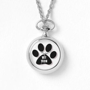 vet tech silver watch