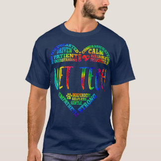 Vet Tech Tie Dye NurseS Week Nurse Day Christmas D T-Shirt