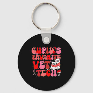 Vet Tech Valentines Day Veterinary Vet Student Vet Keychain