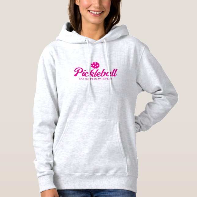 Vêtements actifs pour dames. Sweat - shirt à capuc (Devant)