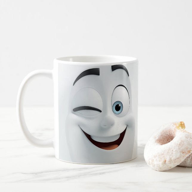 Vêtements Cartoon Face 3D Mug 3 (Avec donut)