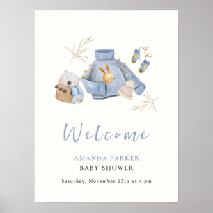 Vêtements d'hiver Jouets Fille Baby shower Affiche