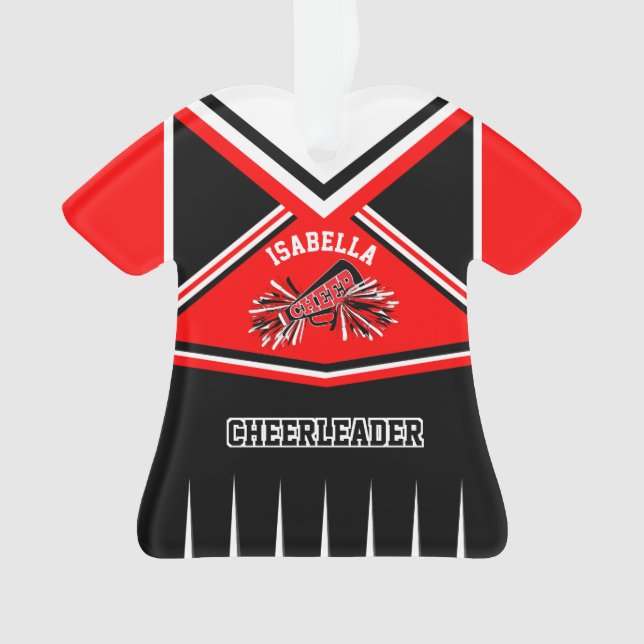 Vêtements en Pom-pom girl rouge, noir et blanc (devant)