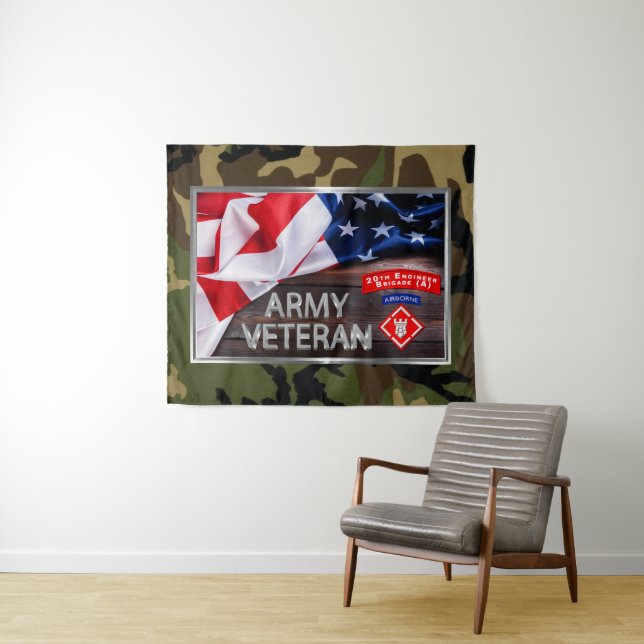 Veteran 20th Engineer Brigade-Airborne Tapestry (In Situ (Horizontal))