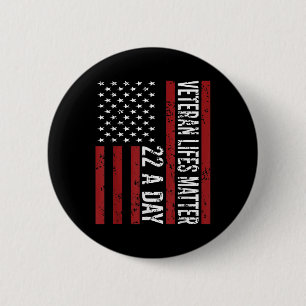 Veteran 22 Day Suicide Awareness Ptsd Veteran Live 2 Inch Round Button
