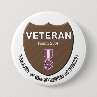 Veteran. 3 Inch Round Button