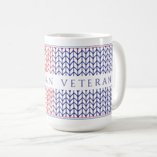 "VÉTÉRAN AMÉRICAIN" Grand Mug Blanc